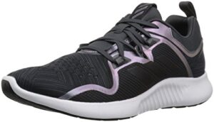 adidas women's edgebounce mid running shoe, carbon/black/night metallic, 8.5 m us