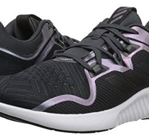 adidas Women's Edgebounce Mid Running Shoe, Carbon/Black/Night Metallic, 8.5 M US