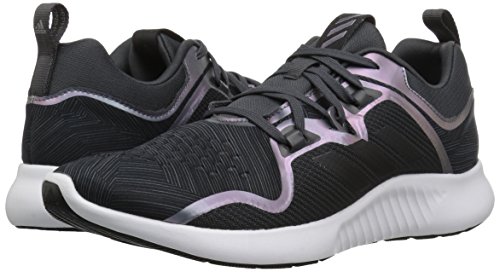 adidas Women's Edgebounce Mid Running Shoe, Carbon/Black/Night Metallic, 8.5 M US