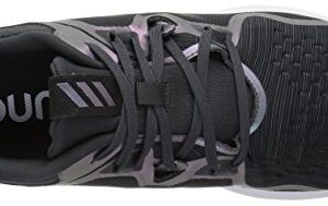 adidas Women's Edgebounce Mid Running Shoe, Carbon/Black/Night Metallic, 8.5 M US