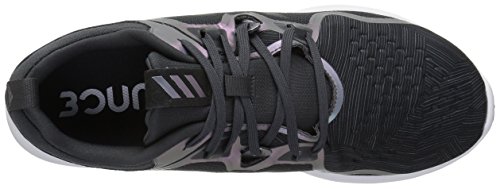 adidas Women's Edgebounce Mid Running Shoe, Carbon/Black/Night Metallic, 8.5 M US