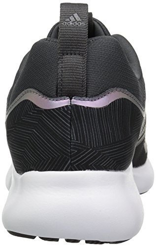 adidas Women's Edgebounce Mid Running Shoe, Carbon/Black/Night Metallic, 8.5 M US