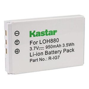 kastar loh880 battery for logitech r-ig7, harmony one harmony 720 850 880 885 880 pro 890 pro 900 logitech 190304-0000 815-000037 avl300s k43d m36b m41b 866165 866145 866207 avl300 mcc av100