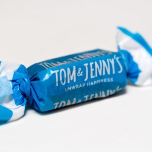 Tom & Jenny's Sugar Free Candy (Soft Caramel) with Sea Salt and Vanilla - Low Net Carb Keto Candy - with Xylitol and Maltitol - (Classic Caramel, 1-pack)