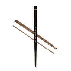 wunder2 dual brow liner makeup eyebrow liner pencil with angled tip and ultra fine tip dual precision brow liner eye brow make up, color black/brown