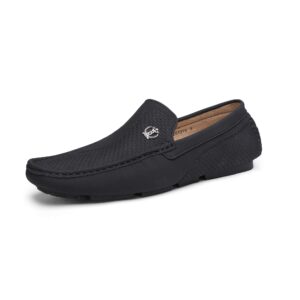 bruno marc mens penny loafers moccasins shoes, black -13 (3251314)