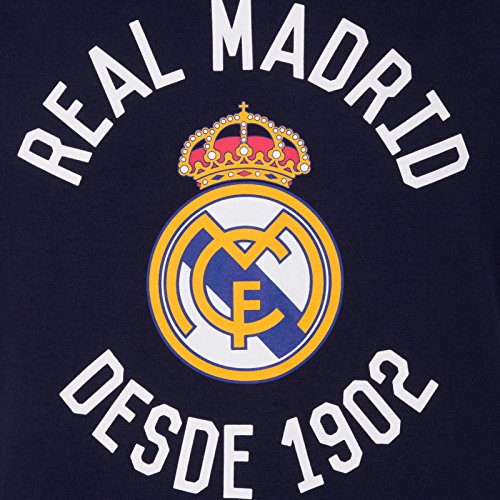 Real Madrid Official Soccer Gift Mens Graphic T-Shirt Navy XXL