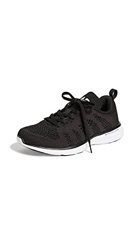 Athletic Propulsion Labs (APL) Women's Techloom Pro Sneaker, Black/White/Black, 6