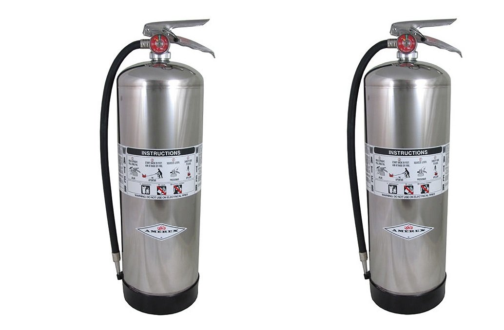 Amerex 240, 2.5 Gallon Water Class A Fire Extinguisher (2 PACK)