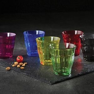 Duralex Picardie 25 Cl Glass Tumbler, 6 Count (Pack of 1), Multicolor