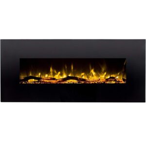 regal flame denali black 60 log, pebble, crystal, 3 color heater electric wall mounted fireplace better than wood fireplaces, gas logs, fireplace inserts, gas fireplaces, space heaters, propane