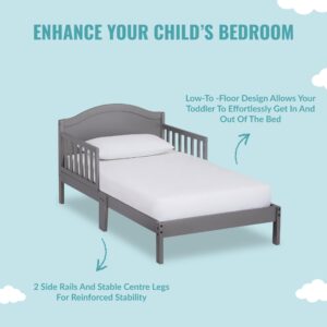 Dream On Me Sydney Toddler Bed in Steel Grey, Greenguard Gold Certified