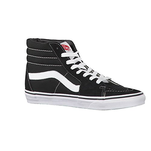 Vans Sk8-hi¿ Core Classics, Black/Black/White, 8.5 Women/7 Men