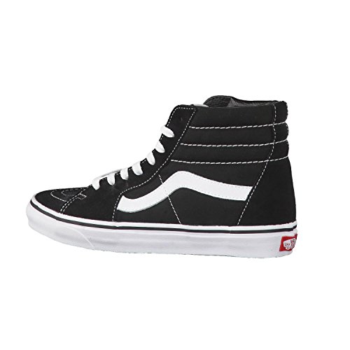 Vans Sk8-hi¿ Core Classics, Black/Black/White, 8.5 Women/7 Men