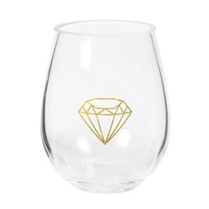 x&o paper goods qwg2-20864 double stemless wine, odyssey