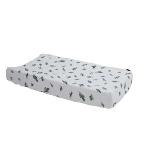 bebe au lait oh-so-soft muslin changing pad cover, saguaro
