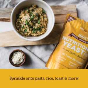 Sari Foods- Non-Fortified Nutritional Yeast Flakes, 24oz or 8oz, Superfood, Rich in Vegan Protein. Gluten Free & Dairy Free Cheese Substitute, Vitamins B, Beta-glucans, and All 18 Amino Acids, Non GMO