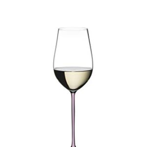 Riedel Fatto A Mano Riesling Glass, 1 Count (Pack of 1), Pink