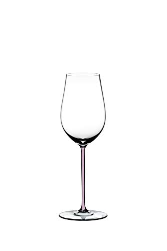 Riedel Fatto A Mano Riesling Glass, 1 Count (Pack of 1), Pink