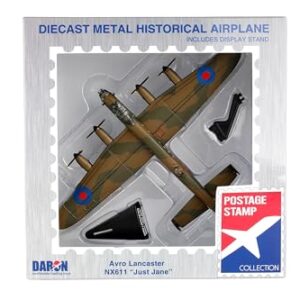 Daron Worldwide Trading Postage Stamp RAF Lancaster 1/150 Just Jane Airplane Model