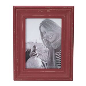 Foreside Home & Garden FFRD06235 5X7 Dalton Photo Frame Red