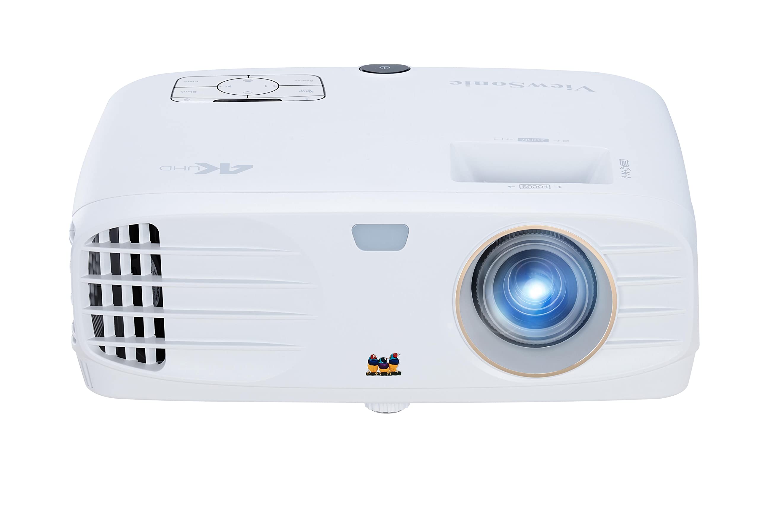 ViewSonic PX727-4K True 4K Home Theater Projector with Wide Color Gamut RGB Rec 709 HDR Support and Dual HDMI, Stream Netflix with Dongle