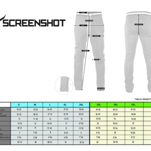SCREENSHOTBRAND-S41700 Mens Hip Hop Premium Slim Fit Track Pants - Athletic Jogger Bottom with Side Taping-Black-Medium