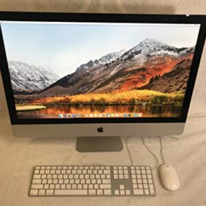 Apple iMac ME088LL/A 27in Intel Core i5-4570 X4 3.2GHz 8GB 1TB, Silver (Renewed)