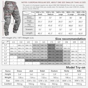 IDOGEAR Men's G3 Combat Pants with Knee Pads Multi Camouflage Trousers Airsoft Hunting Paintball Tactical Outdoor Pants (Multi-camo,34W x 32L)