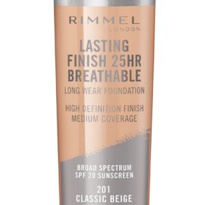 Rimmel Lasting Finish Breathable Foundation, Classic Beige, 1 Fluid Ounce