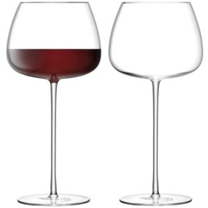 lsa international culture red wine balloon glass, one size, clear