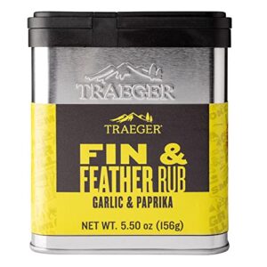 traeger grills spc176 fin and feather rub with garlic, onion, & paprika
