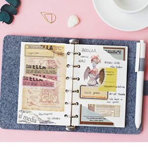 A7 Planner Refill, A7 Agenda Refill for Filofax,Undated, Monday Starts on Left, 6 Hole/100gsm, 45sheets/90pages,4.84 x 3.23'', Harphia(A7 Weekly Plan)