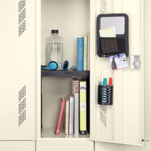 Tools for School Adjustable Locker Shelf Strong ABS Plastic - Width Adjusts from 8"-12.5" & Height Adjusts from 10"-14" - Patented Design - Beware of Cheap IMITATIONS - (Black)