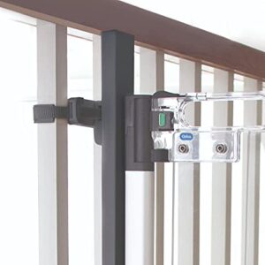 Qdos Safety Universal Stair Mounting Adapter for All Baby Gates | Slate | Universal Solution for Gate Installation on Banisters and Spindles - No Screws in Banister - Easy Installation