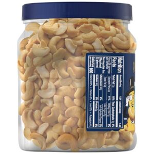 PLANTERS Unsalted Premium Cashews, 1.63 lb. Canister