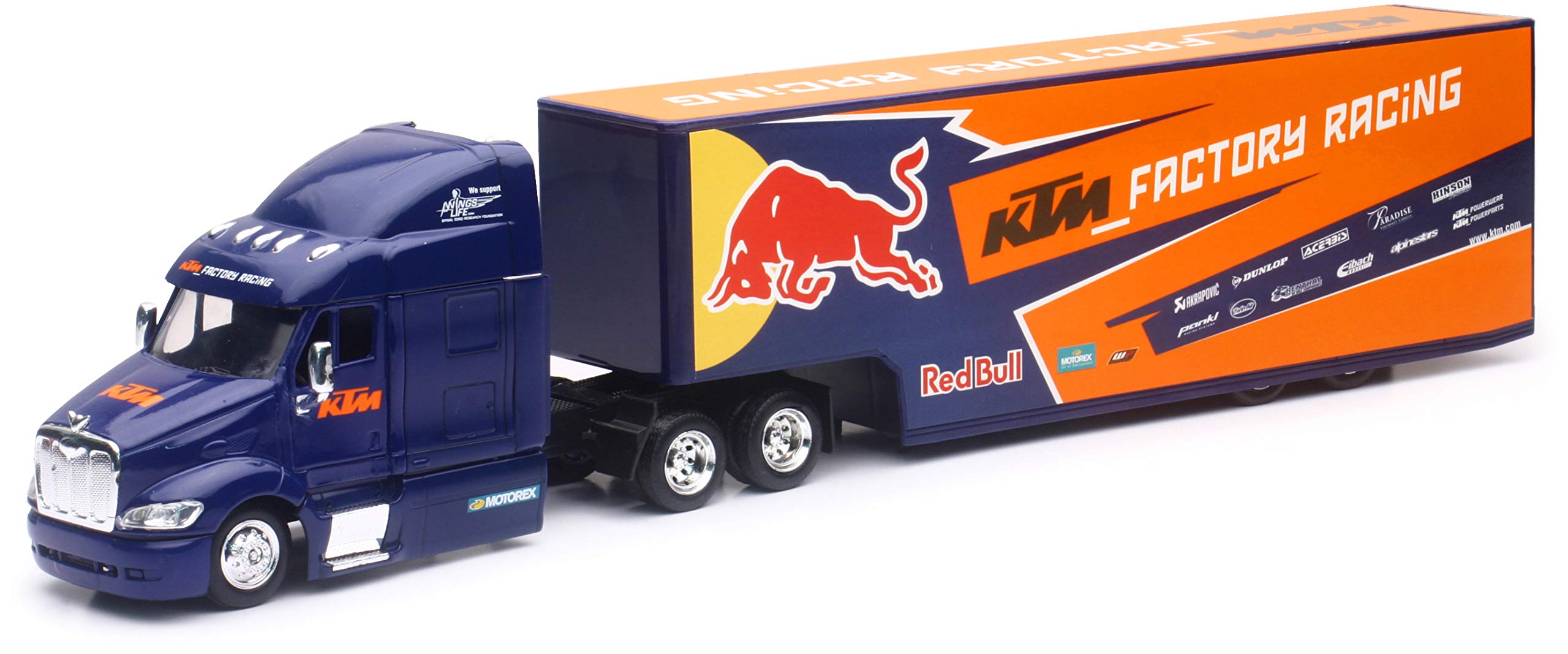 New-Ray 959-0105 Replica 1:43 Semi Truck 17 Red Bull Ktm Race Truck