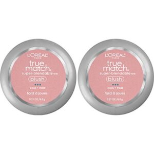 l'oreal paris cosmetics true match super-blendable blush, tender rose, 2 count