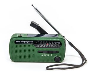 best noaa portable solar/hand crank am/fm, shortwave & noaa weather emergency radio with usb cell phone charger & led flashlight (green)