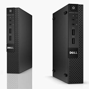 Fast Dell Optiplex 3020 Micro Desktop Computer Ultra Small Tiny PC (Intel Quad Core i5-4590T, 8GB Ram, 128GB SSD, WiFi, HDMI) Windows 10 Pro (Renewed)