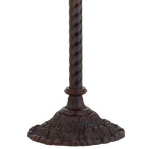 JONATHAN Y JYL8004A Botanical Tiffany-Style 71" Torchiere LED Floor Lamp, Tiffany, Traditional, Art Nouveau Style, Office, Bedroom, Living Room, Family Room, Dining Room, Hallway, Foyer, Bronze