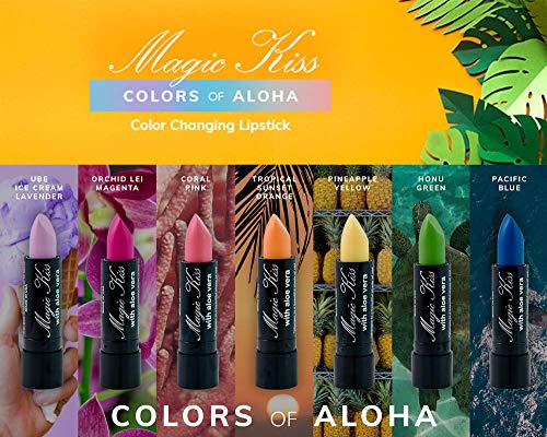 Magic Kiss Lipstick Set Aloe Vera Color Changing Green