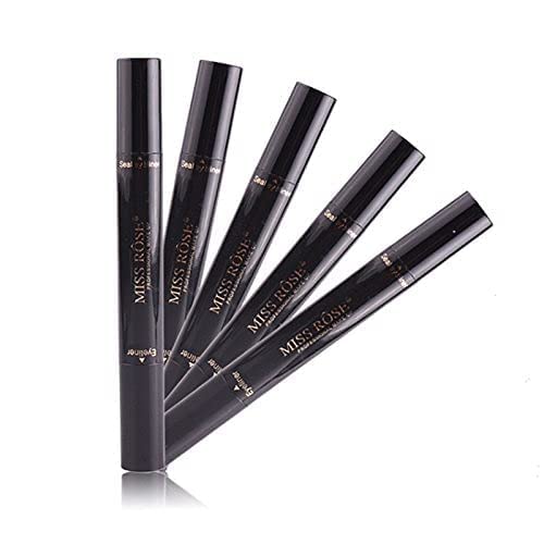 Miss Rose Brand Eyes Liner Liquid Make Up Pencil Waterproof Black Double-ended Makeup Stamps Eyeliner Pencil