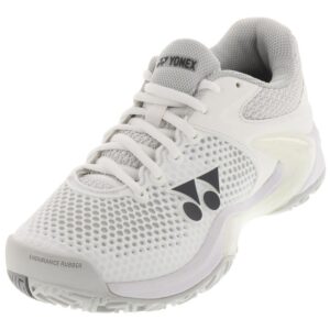 yonex eclipsion 2 white-silver womens tennis shoes - 5.5 / white/silver/b medium