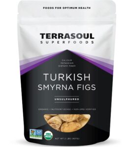 terrasoul superfoods organic smyrna turkish figs, 2 lbs - no added sugar | unsulphured | perfectly dried