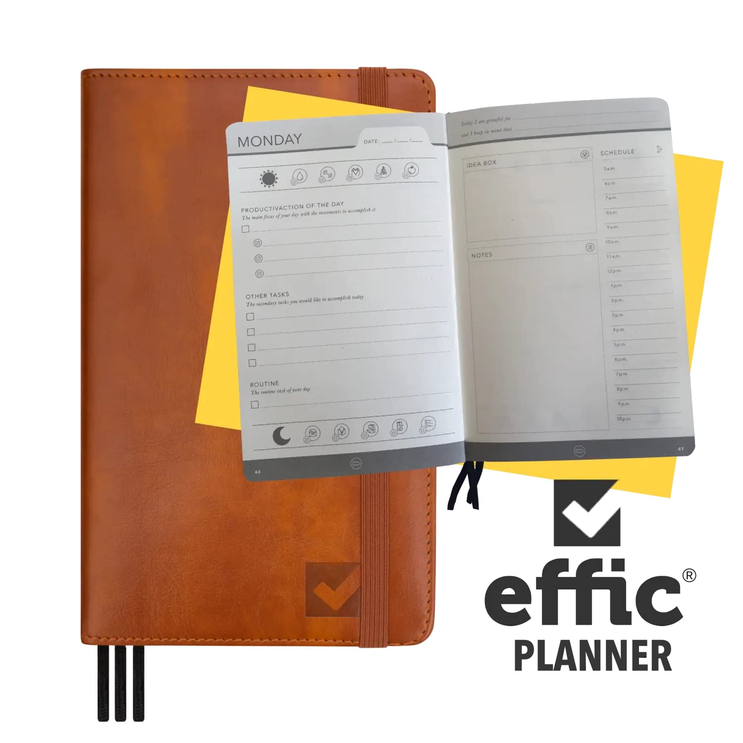 Effic: The Entrepreneur's Choice - Undated Business Planner for Ultimate Productivity - Organize, Focus, Achieve