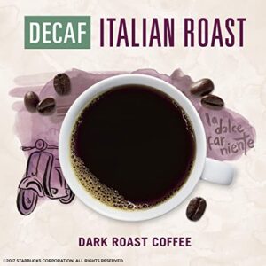 Starbucks VIA Instant Coffee—Dark Roast Coffee—Decaf Italian Roast—100% Arabica—1 box (50 packets)