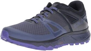 salomon women's trailster trail running shoes, crown blue/navy blazer/purple opulence, 6