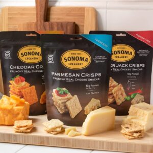 Sonoma Creamery - Cheese Crisps, Pepper Jack, 10 Oz (1 Count) | Savory Snack | High Protein | Low Carb | Gluten Free | Keto-Friendly