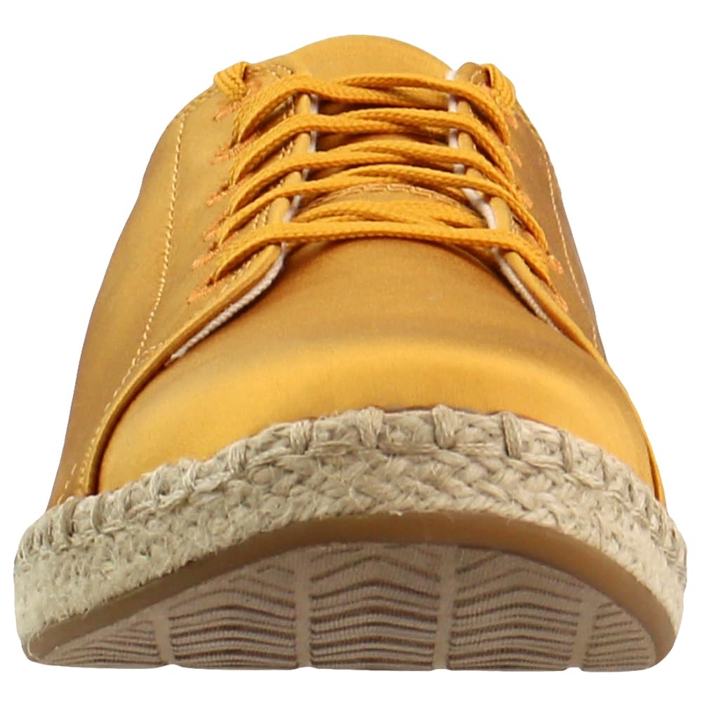 TOMS Womens Lena Lace Up Sneakers Shoes Casual - Yellow - Size 8 B